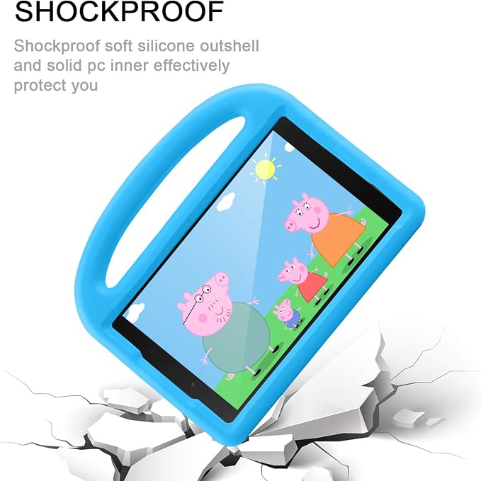 Kids Case for Samsung Galaxy Tab A 8.0 (2019) SM-T290/SM-T295 Techcircle Kid Child Safe Shock Proof EVA Rugged Protective Handle Stand Case for Galaxy Tab A 8.0 SM-T290/SM-T295 Tablet Black