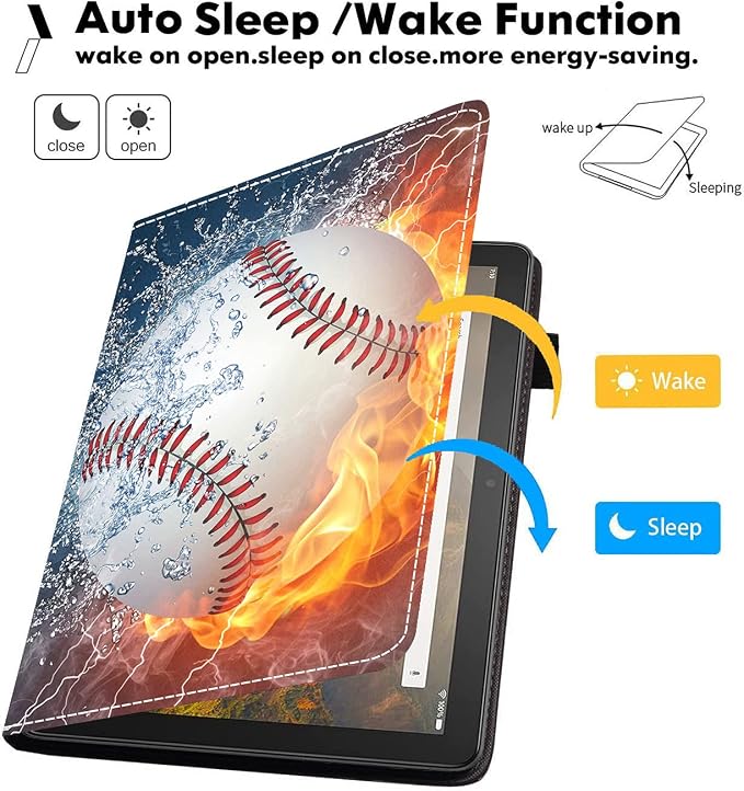 Case for Amazon Fire HD 10 Tablet (9th/7th Gen 2019/2017 Release) Premium PU Leather Cover with Auto Sleep Wake Feature Folio Case for Fire 10.1 Tablet Bible Verse Jeremiah 29:11