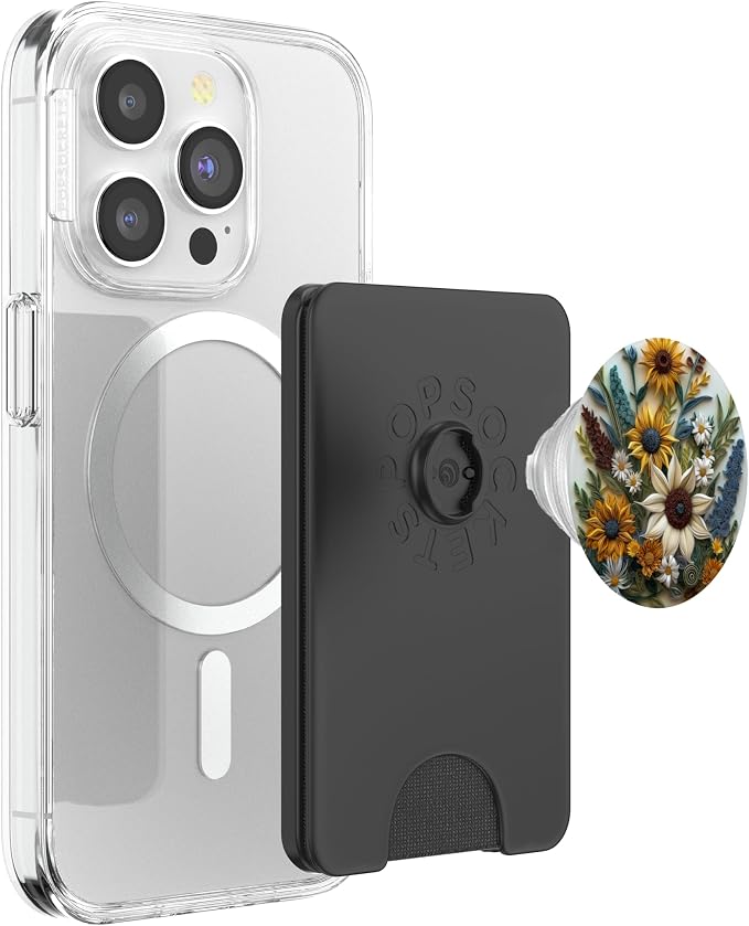 Boho Chic Floral Pattern Mixed Flowers Bouquet PopSockets PopGrip for MagSafe