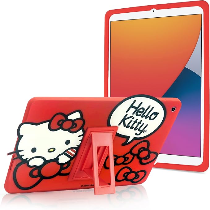 Bluey Kids iPad Case - 10.2 Case for iPad 9th/8th/7th Generation - 2019/2020/2021 Tablet Cover with Stand Shockproof Silicone Protector