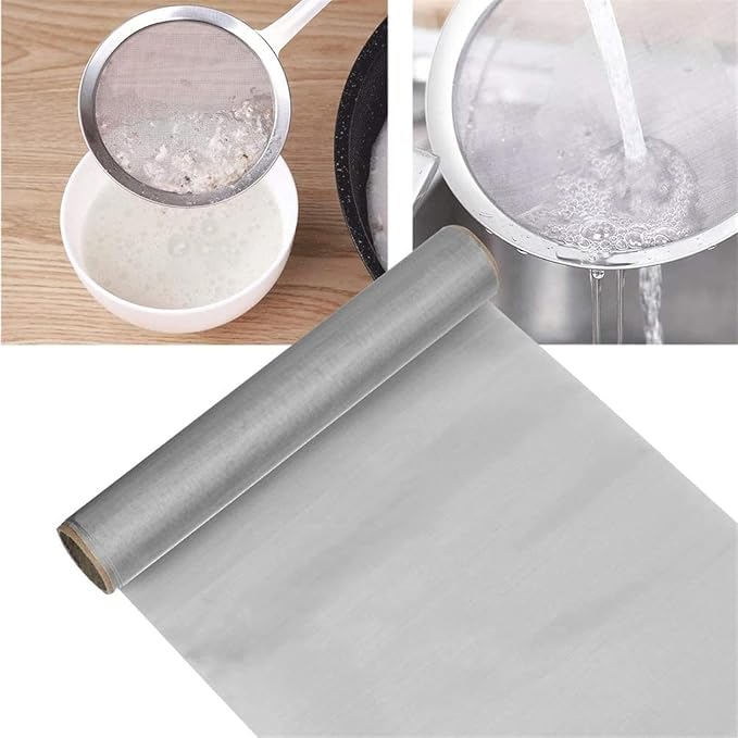 Stainless Steel Mesh Sheet 250 Mesh, Ultra Fine Wire Cloth, Metal Screen Fabric