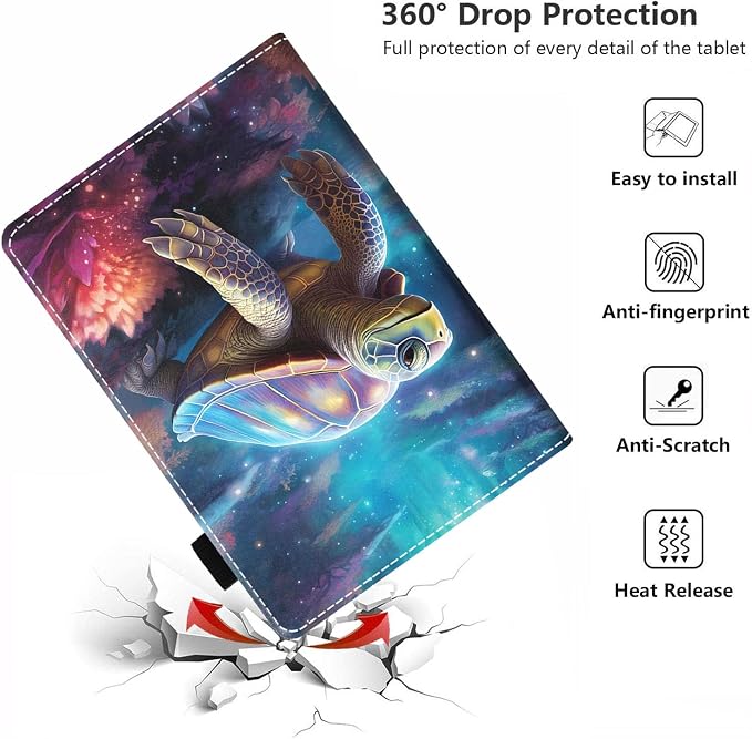 Case for Amazon Kindle Fire HD 8/Fire HD 8 Plus Tablet (12th/10th Generation 2024/2022/2020 Release) - PU Leather Folio Cover with Smart Auto Wake/Sleep Bald Eagle