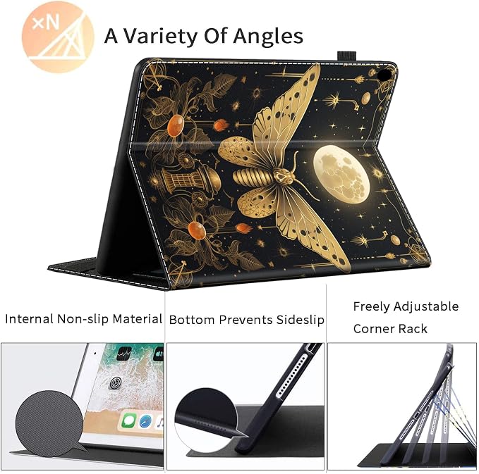 Case for All-New Amazon Kindle Fire HD 8 &amp 8 Plus Tablet (12th Generation/10th Generation 2022/2020 Release) 8 Durable Shockproof Protective Cover，Pug Weightlifting