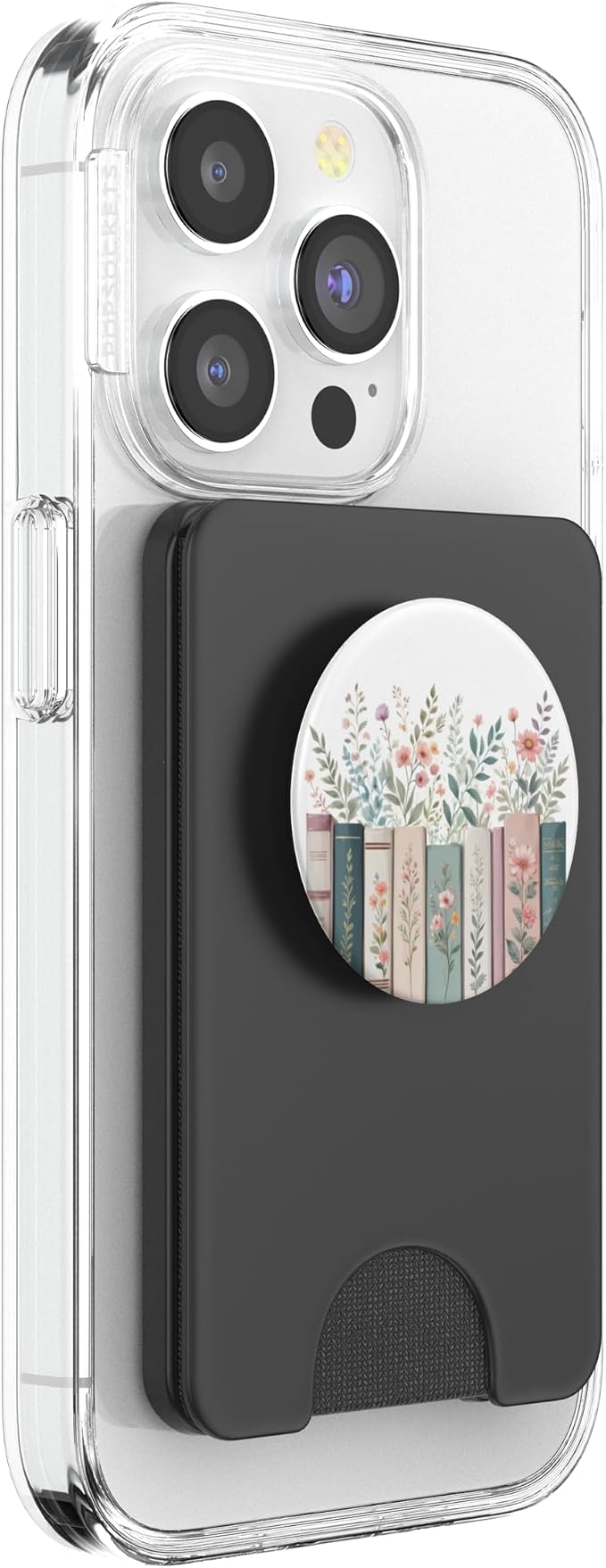 Bookish Booktrovert Reading Book Lovers Flower Floral PopSockets PopWallet for MagSafe
