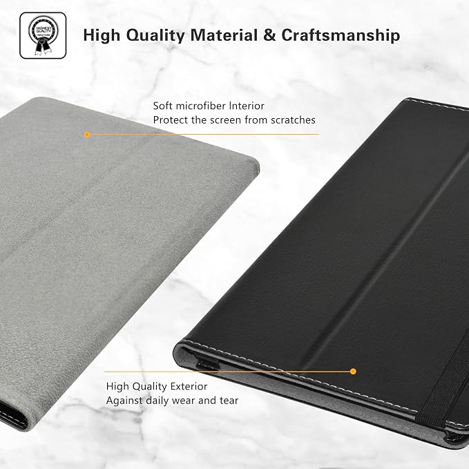 LiuShan Compatible with Onn 10.4 Tablet Pro Case 2023PU Leather Slim Folding Stand Cover for Onn 10.4 inch Tablet Pro Tablet (2023 Model No.100110603)Black