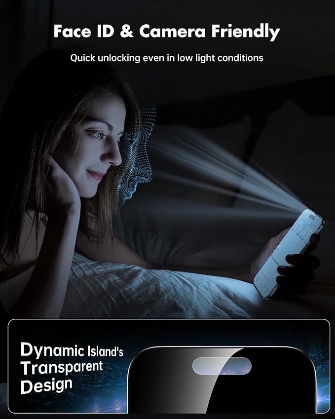 UNBREAKcable 2 Pack Privacy Screen Protector for iPhone 11 Pro Max/Xs Max Shatterproof Tempered Glass [True 28°Anti Spy] [9H Hardness] [Easy Installation] Protector for Apple 6.5