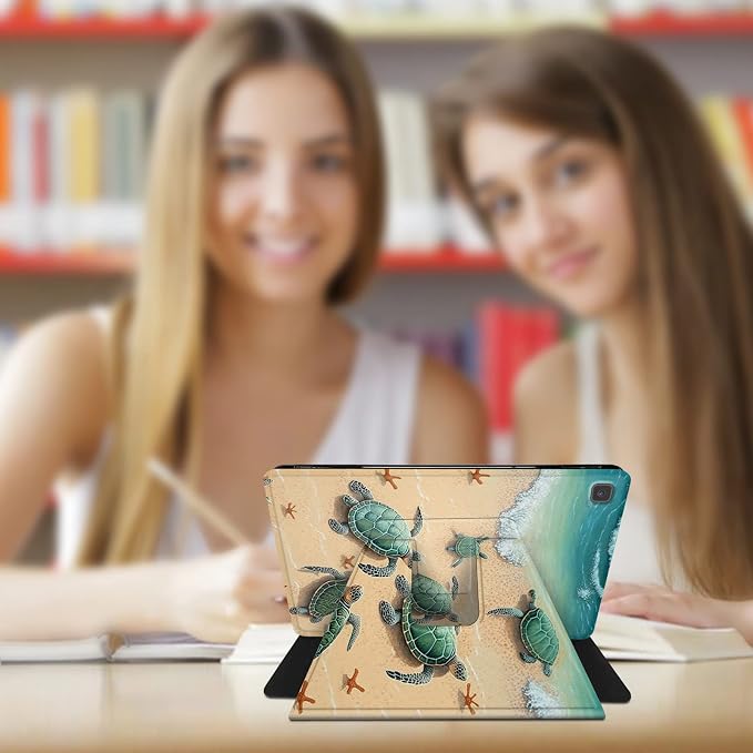 for Samsung Galaxy Tab A7 Lite Case 8.7 inch 360 Degree Rotating Stand Protective Smart Cover Case for Samsung Galaxy Tab A7 Lite 2021 - American Flag &amp Fish
