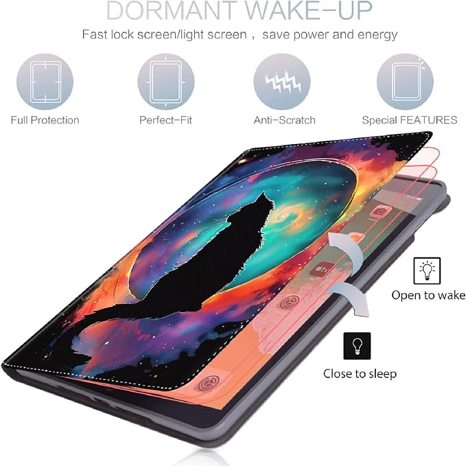 Case for Samsung Galaxy Tab S10 FE Plus 13.1 Inch 2025 Model (SM-X620/X626)Slim Folding Stand Cover with Auto Wake/Sleep for Samsung Galaxy Tab S10 FE Plus ，Painting Autumn Trees