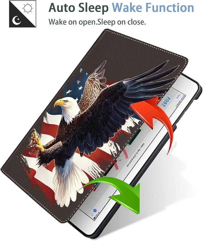 Case for iPad (A16) 11th Generation 11 Inch (2025) iPad 10th Generation 10.9 Inch (2022)，Slim Fit Foldable Standing Cover Case with Auto Sleep/Wake ，Moth Moon