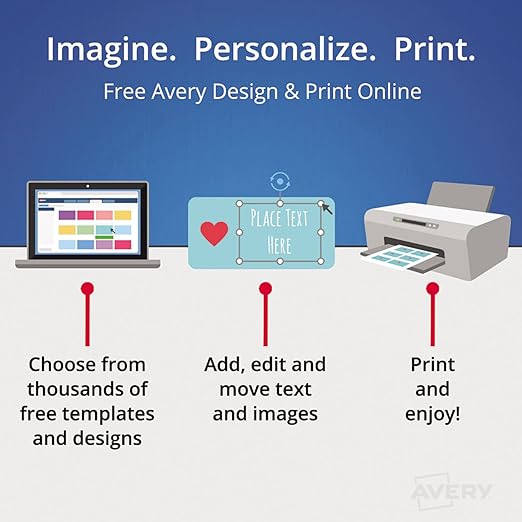 Averyamp;reg; Easy Peel Address Labels for Inkjet Printer, 1-1/3 x 4, White, 350/Pack