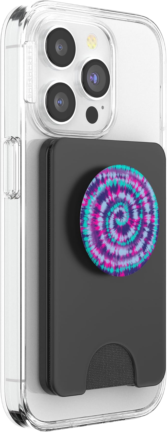 Boho Hippie Tie Dye Pattern | Purple Teal Pink Spiral PopSockets Adhesive PopGrip