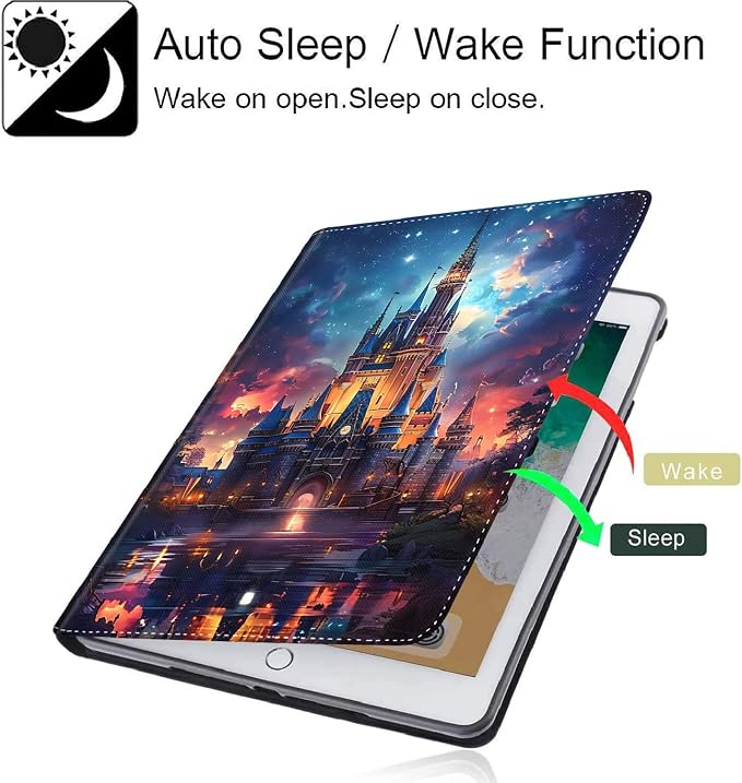 Case for New iPad (A16) 11th Generation 11 Inch 2025for iPad 10th Generation 2022 10.9 Inch Multi-Angle Stand Smart Cover Shockproof with Auto Wake/Sleep ，Starry Sky