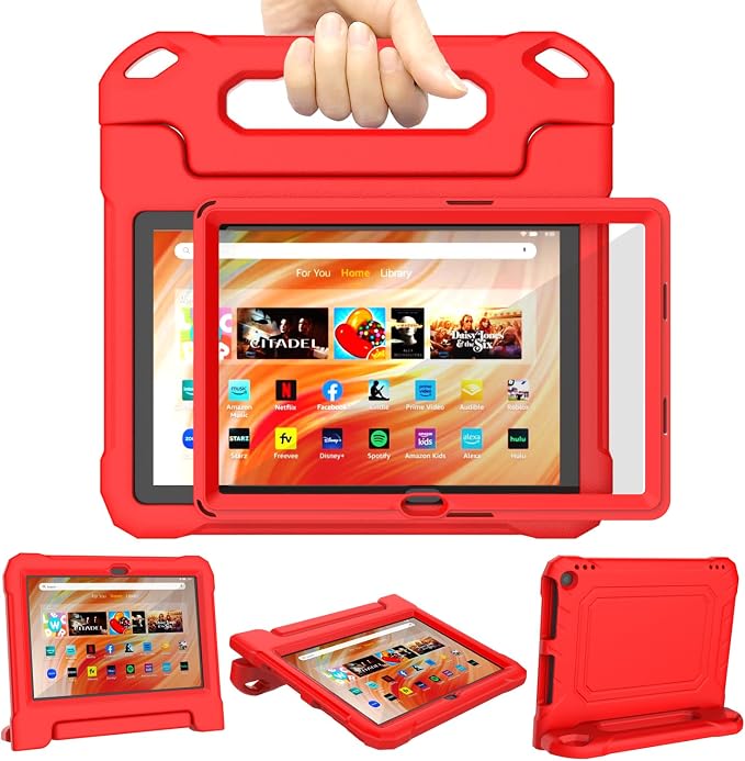DJ&ampRPPQ Kids CaseEVA Strong Anti Drop is Suitable for 10 inch Tablet. Not Compatible with Ipad 10in Tablet Black