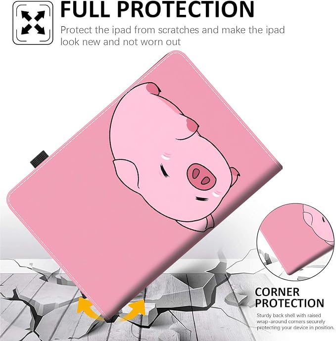 Case Fits Amazon Kindle Fire HD 8 &amp 8 Plus Tablet (12th Generation/10th Generation 2022/2020 Release) 8 Multi-Angle Smart Stand Cover Auto Sleep/Wake Space Corgi Dog