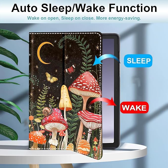 Case for Samsung Galaxy Tab A11+/A9+ Plus 5G 11 Inch 2025/2023 Model Premium PU Leather Slim Fit Smart Stand Cover with Auto Wake/SleepBookshelf Cat