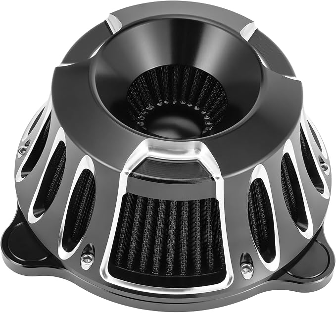 Motorcycle Air Filter Kit CNC Air Cleaner Turbine Intake System Fit