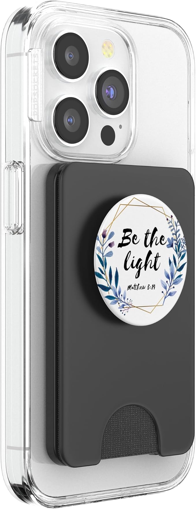 Cute Flowers Christian Bible Verse Gift Matthew 5:14 PopSockets Adhesive PopGrip