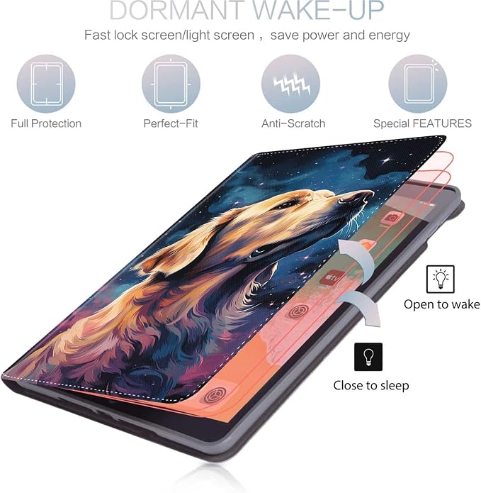 Case for iPad (A16) 11th Generation 11 Inch (2025) for iPad 10th Generation 10.9 Inch (2022) Slim Folding Stand Cover with Auto Wake/Sleep Watercolor Sea Turtle
