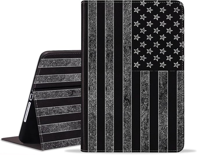 Case for Samsung Galaxy Tab S10 Lite 10.9/ S10 FE 10.9/ S9 FE 10.9/ S9 11 Slim PU Leather Stand Folio Cover with Auto Sleep Wake American Flag
