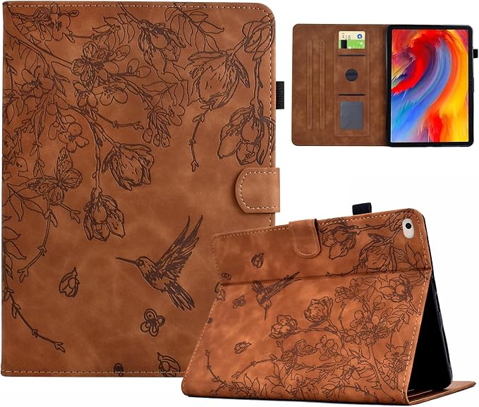 Case for iPad 9th/8th/7th Generation iPad 10.2 Case (2021/2020/2019 Model iPad 9/8/7 Case) PU Leather Folio Folding Stand Cover for iPad 10.2 inch Auto Wake/Sleep Hummingbird