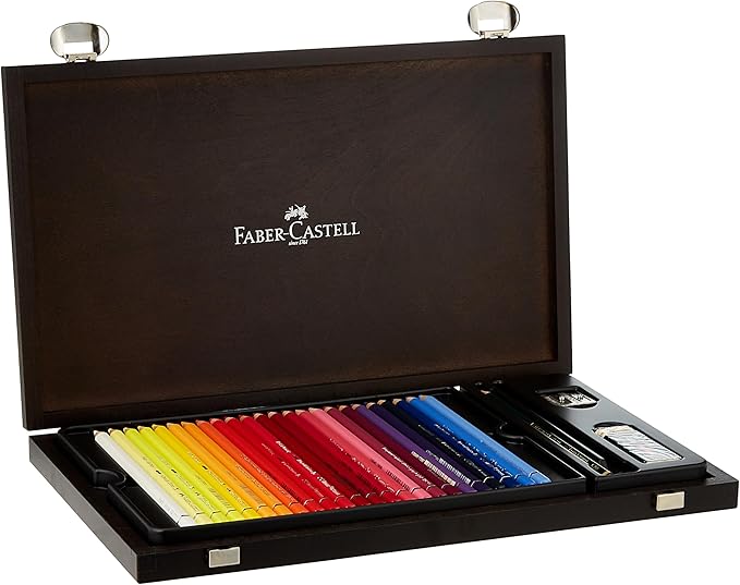 Faber-Castell Albrecht Dürer® Artists' Watercolor Pencils - Wood Case of 48 with Accessories
