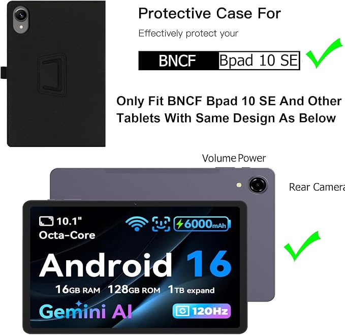 Case for Avidpad A90SAI Tablet 11 Inch Premium PU Leather Folio Folding Stand Protective Tablet Cover with Hand Strap Magnet for Avidpad A90SAI