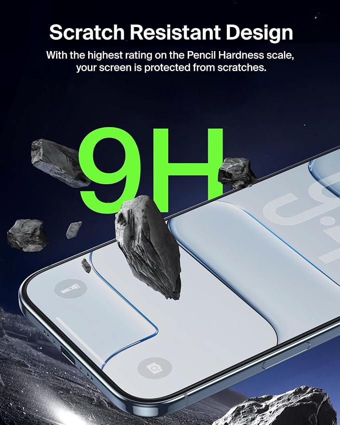 Belkin ScreenForce UltraGlass 2 Screen Protector for iPhone Air 25X Stronger Glass Scratch-Resistant &amp Impact Protection Easy Align Tray for Bubble-Free Application Made with Recycled Glass
