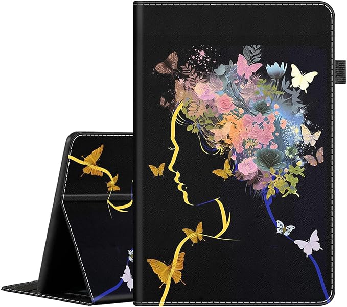 Case for All-New Kindle Fire HD 8 Tablet (12th/10th Generation 2020/2022 Release) &amp Fire HD 8 PlusPremium PU Leather Folio Stand Cover Case with Smart Auto Wake/Sleep Smoke Flag of Mexico Flag