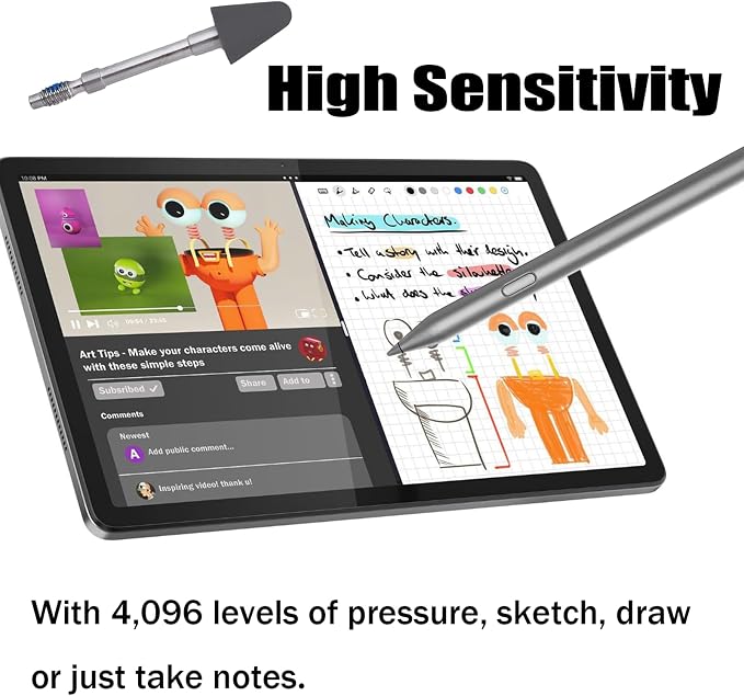 Tab Pen Plus Pen Nibs Compatible with Lenovo Tab Pen Plus Tab Pen Plus Nibs Replacement for Lenovo Tab Pen Plus Tips 4096 Pressure Sensitivity