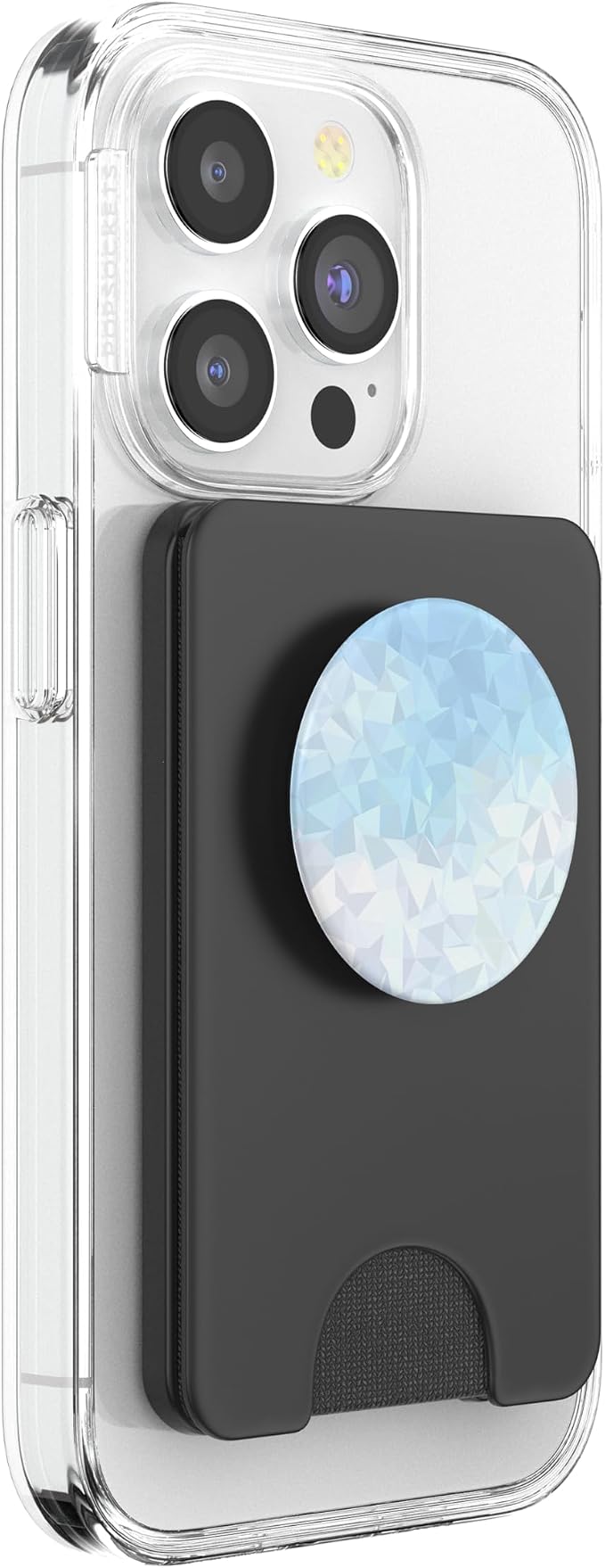 Cool Modern Blue Ombre Gradient Geometric Pattern PopSockets Adhesive PopGrip
