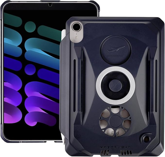 KNE-4040 Kneeboard/Mountable Case - iPad mini 6 / Mini 7 (A17 Pro) | Designed for Aviation Soft Touch Design Lightweight Cockpit-Ready
