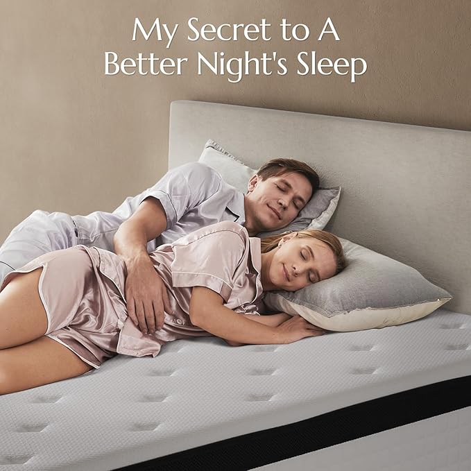 Hybrid Mattress 12 Inch Twin Size Mattresses in a Box , Medium Firm Cooling Gel Memory Foam for Pressure & Pain Relief , Motion Isolation, Edge Support , CertiPUR-US
