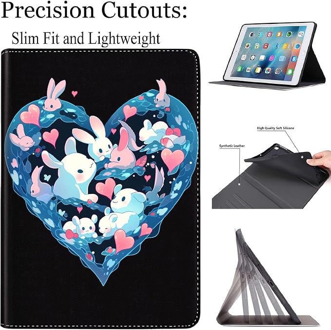 Case for New iPad (A16) 11th Generation 11 Inch 2025for iPad 10th Generation 2022 10.9 Inch Multi-Angle Stand Smart Cover Shockproof with Auto Wake/Sleep ，Starry Sky