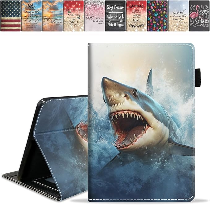 Case for Amazon Kindle Fire HD 8/Fire HD 8 Plus Tablet (12th/10th Generation 2024/2022/2020 Release) Slim PU Leather Cover with Card Slot &amp Auto Wake/Sleep African American Women