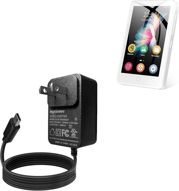 BoxWave Charger Compatible with MECHEN MC-H1 (3.5 in) - Wall Charger Direct (15W) Rapid Charge Your Device with Built-in 3ft Cable