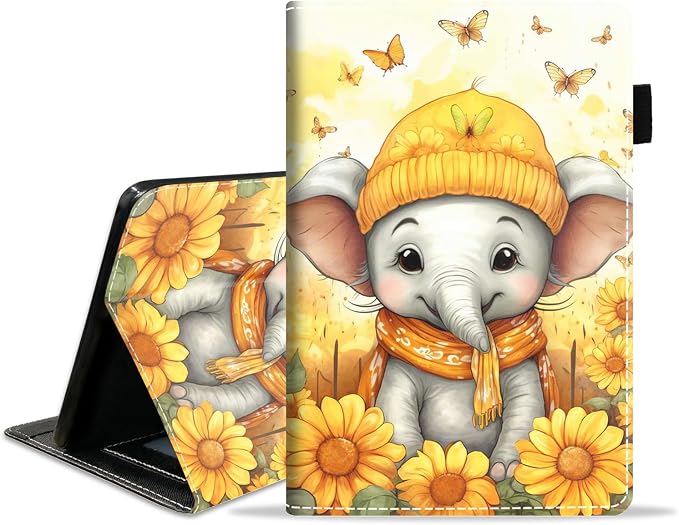 Case for Amazon Kindle Fire HD 8/Fire HD 8 Plus Tablet (12th/10th Generation 2024/2022/2020 Release) - PU Leather Folio Cover with Smart Auto Wake/Sleep Bald Eagle