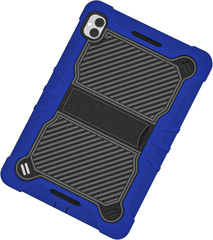 TJS Compatible with Boost Celero 5G Tab Tough Tablet Case (Black) | Strong Kickstand Hybrid Case Cover for Celero 5G Tab