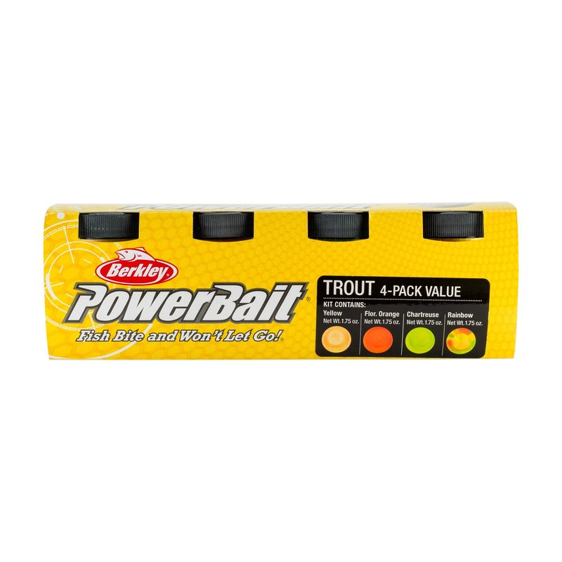 Berkley PowerBait Turbo Dough Trout Bait, Rainbow, Fishing Dough Bait, Scent Dispersion Technology, Irresistible Scent and Flavor, Moldable and Easy to Use