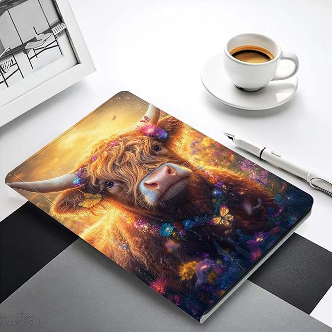 Case for iPad 9th/8th/7th Generation (2021/2020/2019) 10.2-inchSlim PU Leather Cover Adjustable Stand Auto Wake/SleepAurora Over Mountains