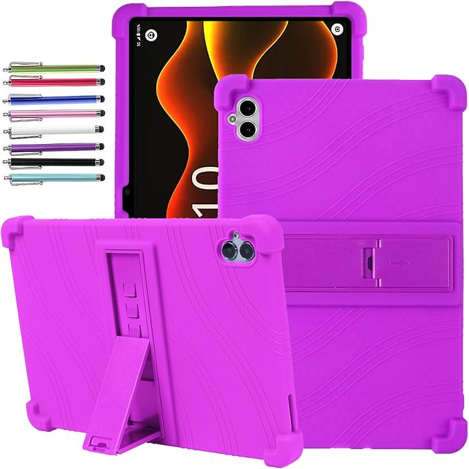 Case for Boost Celero5G TAB 10.9 Inch Tablet 2025 Released - Protective Lightweight Durable Silicone Stand Cover Case (Black)