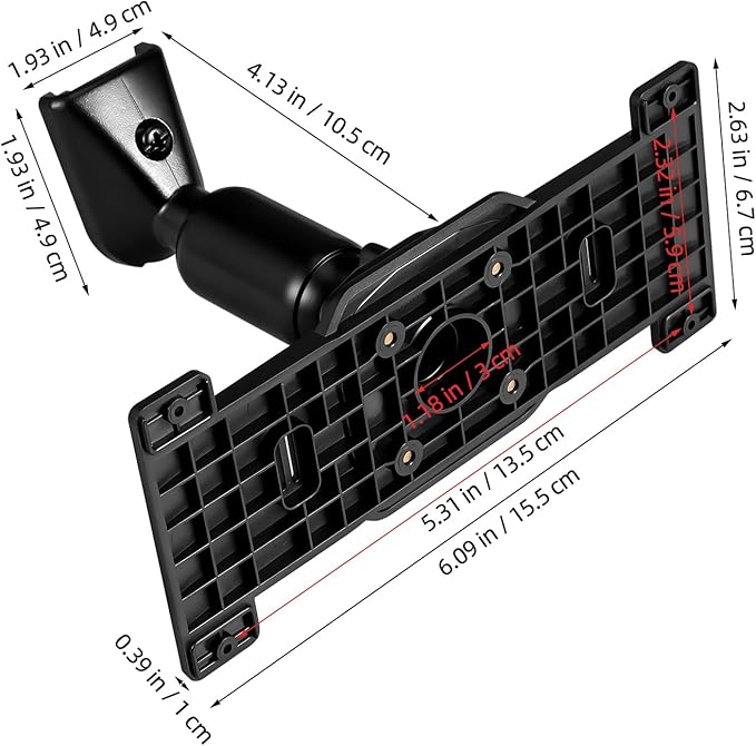 CALLARON 1 Set Dash Cam Mirror Mount Rear View Mirror Back Plate Panel Car Rear View Camera Mount Kit for 5.5" - 12" Rearview Mirror Dash Cams