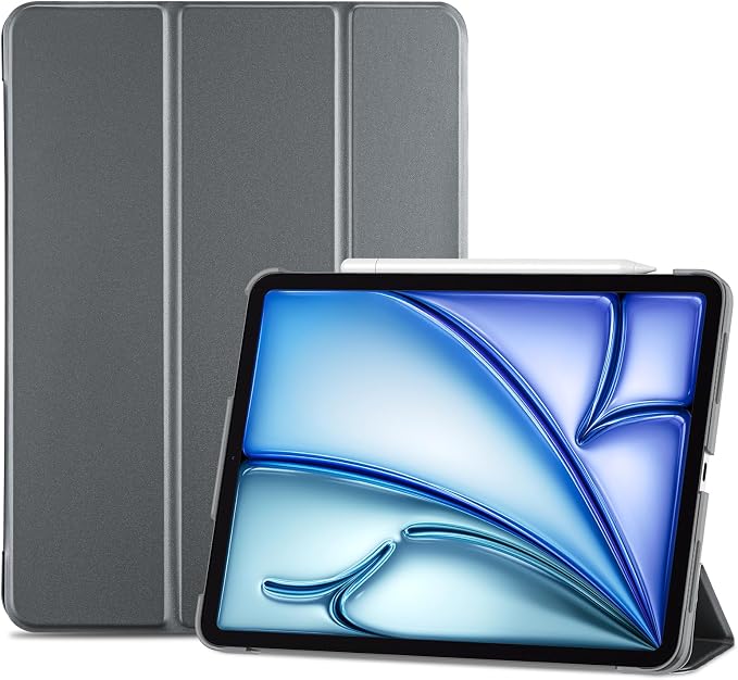 ProCase Smart Case for iPad Air 11-inch M4/M3/M2 &amp Air 10.9 5th/4th Gen | Hard Back Cover with Auto Sleep/Wake Slim Lightweight Case for iPad Air 11 2026/25/24 &amp 10.9 2022/2020-Aqua