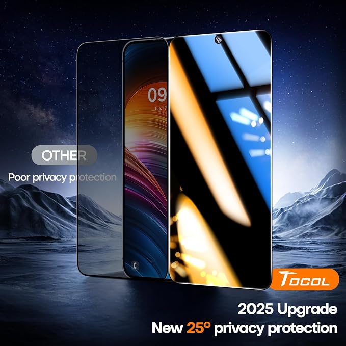 TOCOL for Pixel 2026 Screen Protector Clear | Easy Installation Bubble-Free 9H+ Tempered Glass 11FT Military Grade Shatterproof Anti-Scratch Case Friendly HD 2 Pack