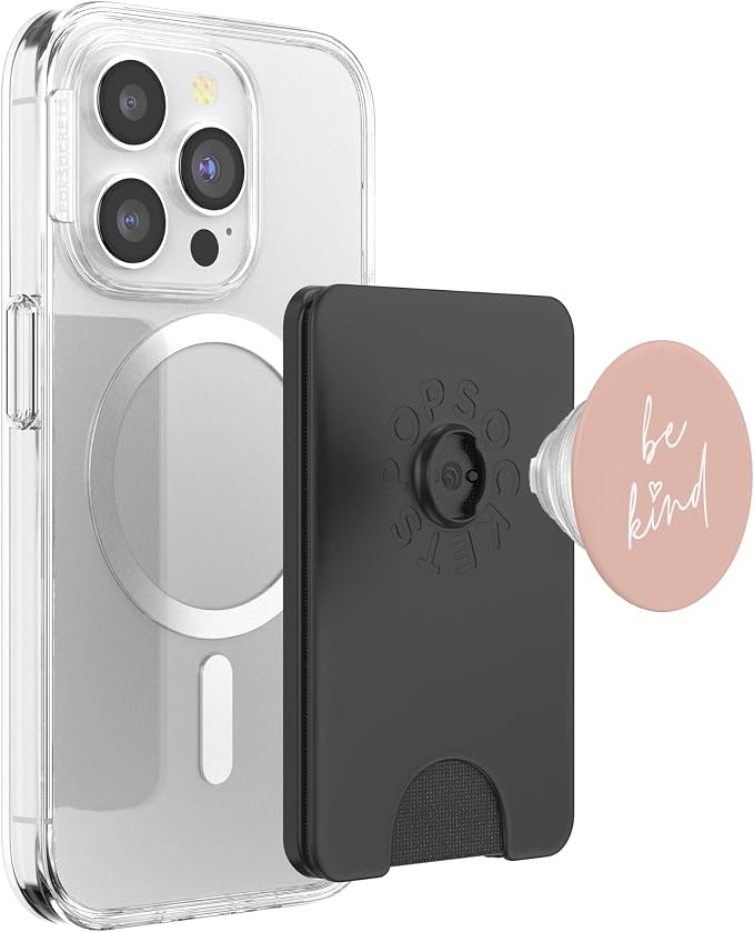 Be Kind - Cute Positive Inspirational Saying (Peach Blush) PopSockets Adhesive PopGrip