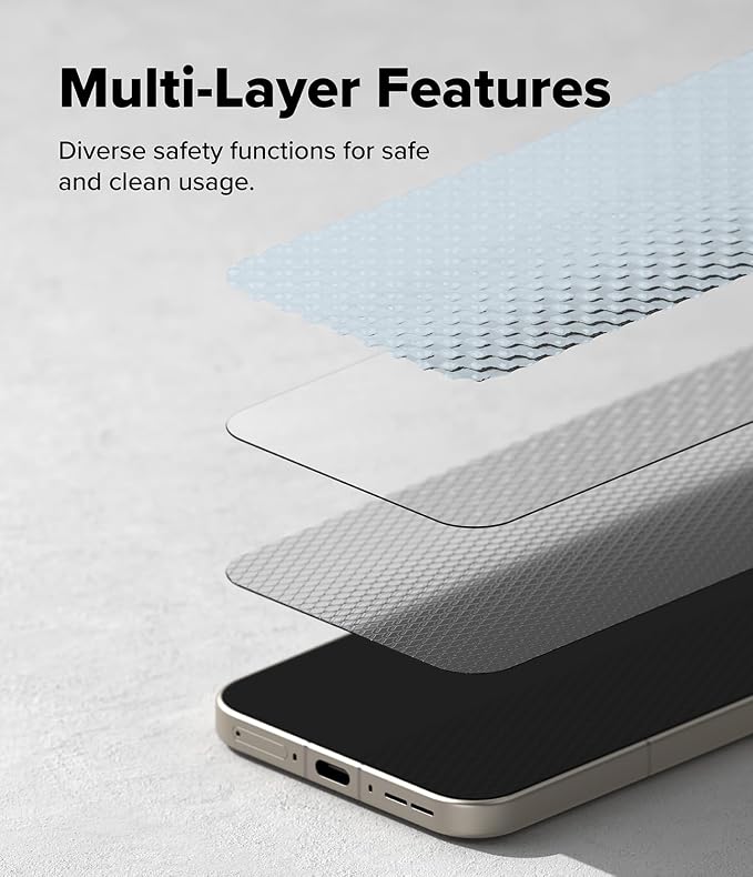 Ringke for OnePlus 15 Screen Protector [Easy Slide 2 Pack] | Easy Installation with Alignment Tool Case Friendly Premium 9H Hardness Tempered Glass
