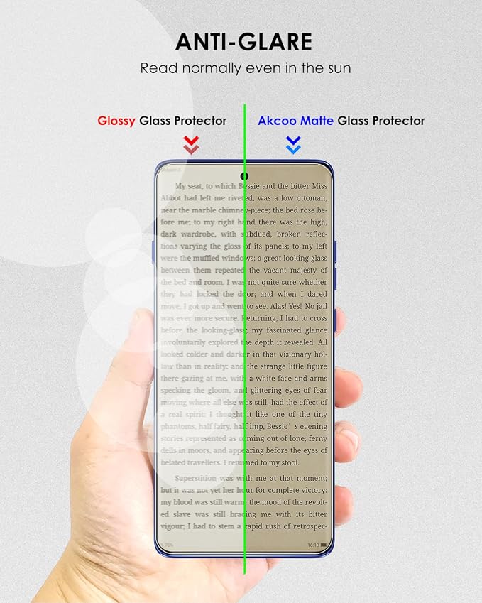 Matte Screen Protector for Motorola Edge 2025 3 Pack Tempered Glass LOCA UV Set Anti Glare Sensitive and Soft Touch 9H Scratch Resistant Edge to Edge Protection