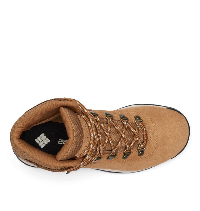 Columbia Womens Newton Ridge Plus Waterproof Amped, Elk/Dark Stone, 9
