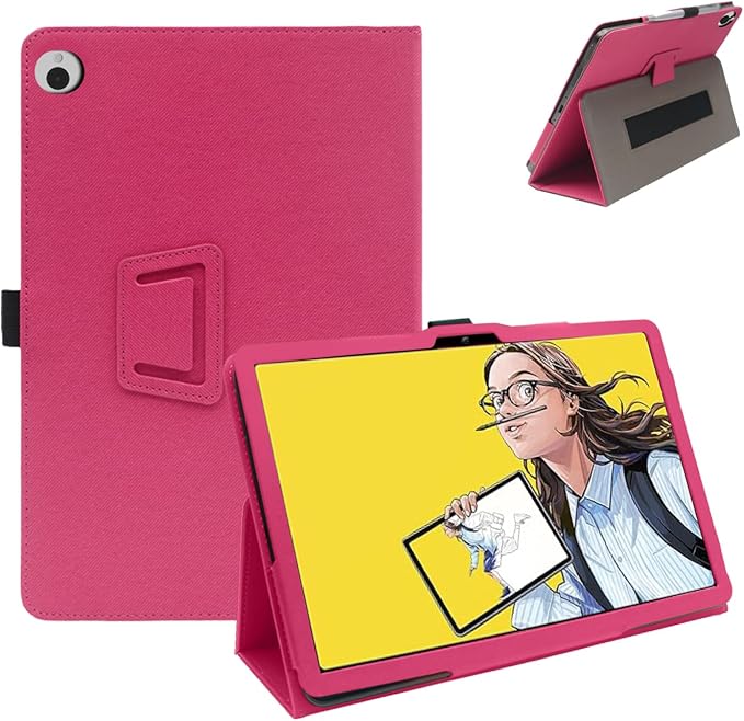 Case for Wacom MovinkPad 11 11-Inch TabletShockproof PU Leather Cover with Hand Strap Two-Fold StandCompatible with MovinkPad 11 11 Android Tablet (Black)