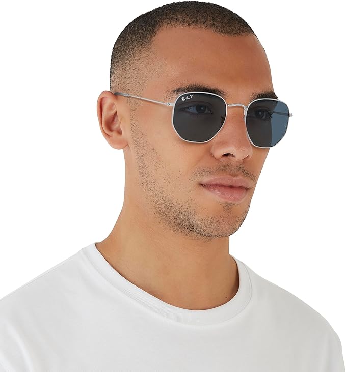 Ray-Ban unisex-adult Rb3548n Hexagonal Flat Lens Hexagonal Sunglasses