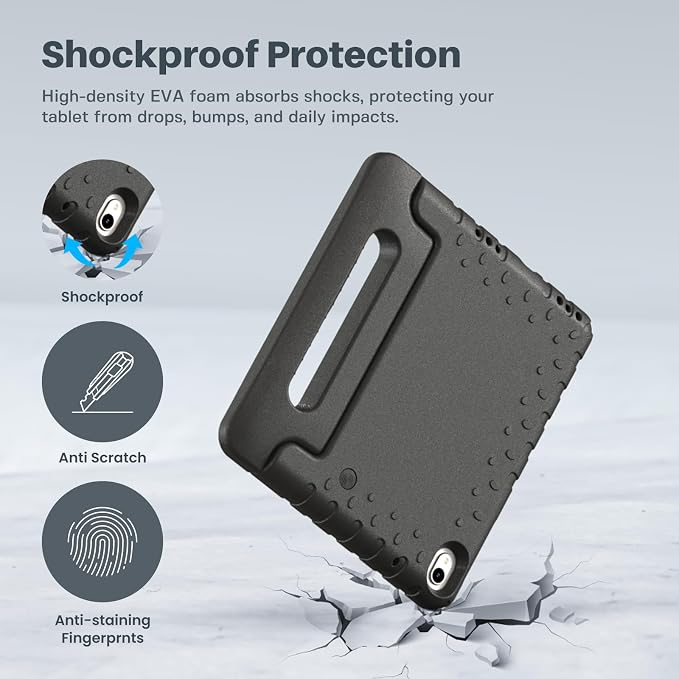 Kids Case for Onn 8 inch Tablet Case Gen 4 2024 (Model:100135923) | Foldable handle highly durable odorless and easy to install suitable for children's learning and play.